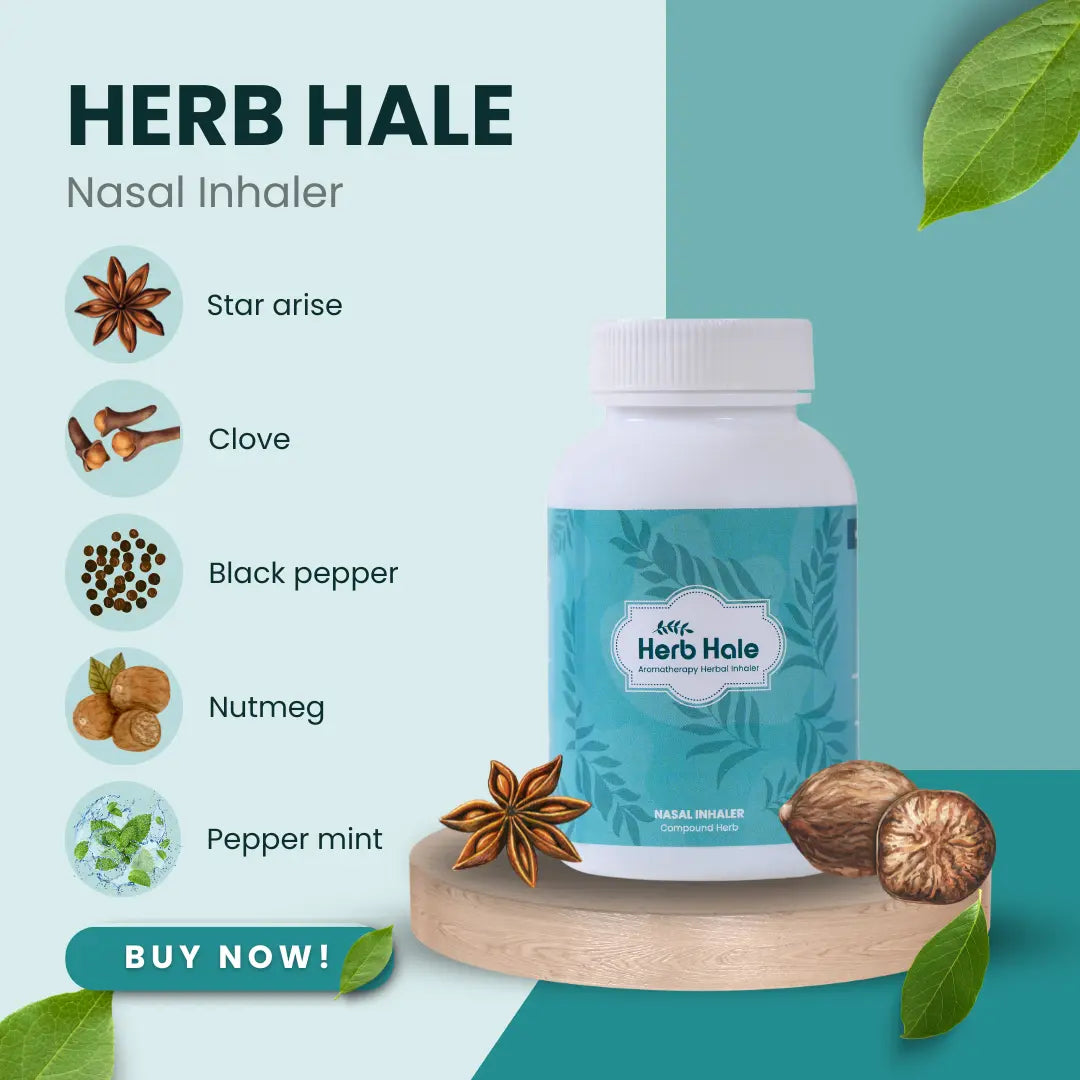 HerbHale Nasal Inhaler – Natural Relief for Your Senses