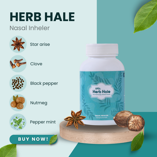 HerbHale Nasal Inhaler – Natural Relief for Your Senses